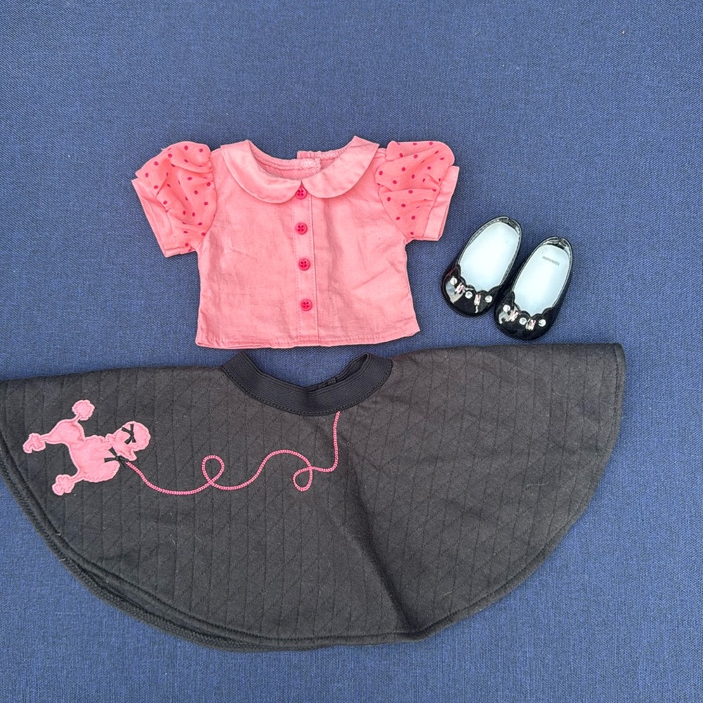 American Girl Doll Poodle Skirt Outfit